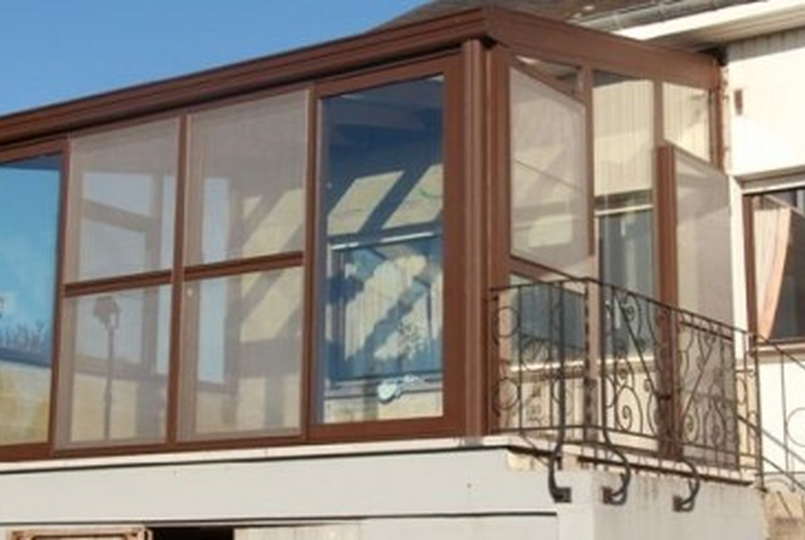 Détail de construction de véranda