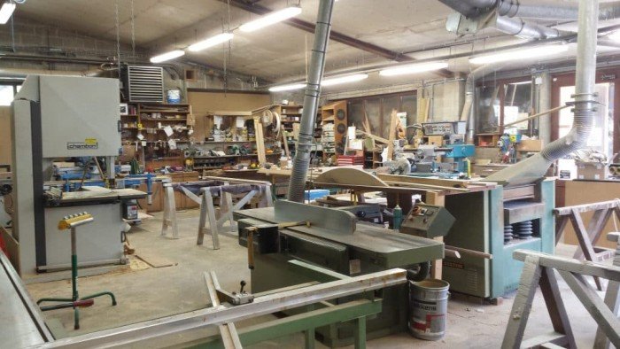 Ancien atelier Menuiserie Dasnois - Vue d'ensemble machines